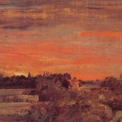 Stunning East Bergholt Rectory (1810) by John Constable – Romantic Oil on Canvas for Classic Landscape Art Lovers