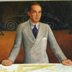 Diego Rivera 'Edsel B. Ford' Social Realism Oil Painting – Iconic 1932 Portrait