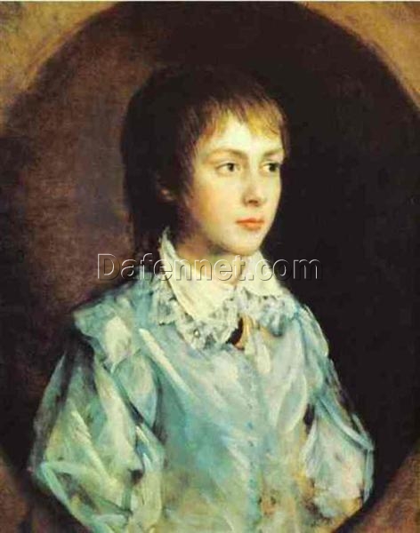 INSPIRED BY Thomas Gainsborough’s “Edward Richard Gardiner” – Custom Rococo Portrait Oil Painting | DaFen Village Studio