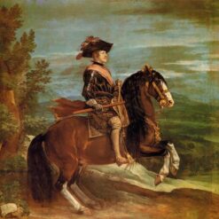 Equestrian Portrait of Philip IV by Velázquez – Majestic Baroque Royal Oil Painting Reproduction