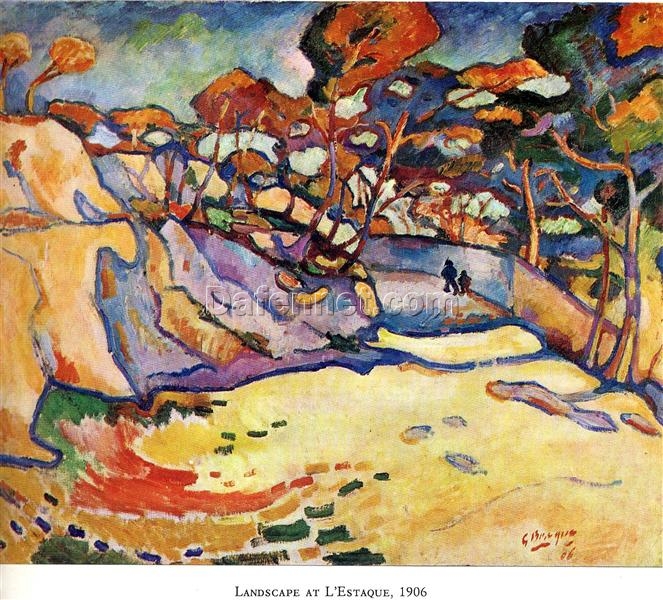 Estaque, the Harbour (1906) by Georges Braque – Vibrant Fauvist Landscape