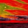 Custom Diego Rivera 'Evening Twilight at Acapulco' Muralist Oil Painting – 1956 Landscape