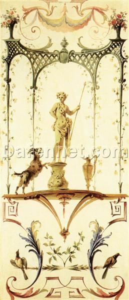 Antoine Watteau’s Faun – 1707 Rococo Oil Painting Reproduction | Handcrafted Custom Art from DaFen Village Studio