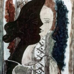 Handmade "Figure Double" by Georges Braque – Cubist Expressionist Portrait Oil Painting