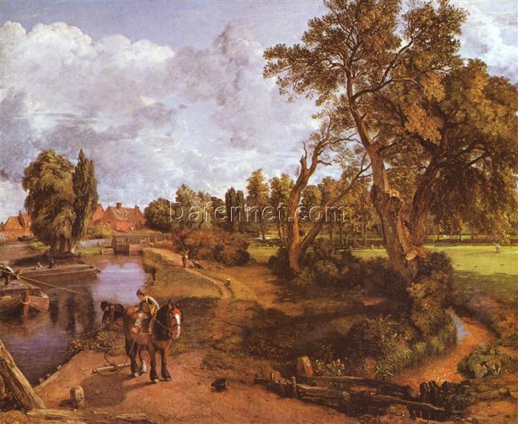 John Constable Flatford Mill 1817 – Romantic Oil Landscape Reproduction
