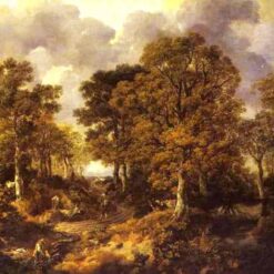 Thomas Gainsborough’s Forest (Cornard Wood) (c.1746-1747) – Rococo Woodland Landscape