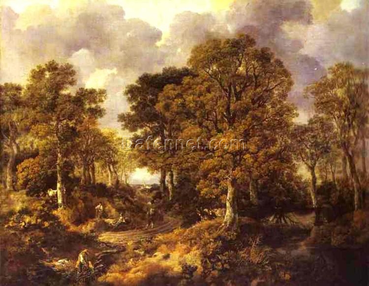 Thomas Gainsborough’s Forest (Cornard Wood) (c.1746-1747) – Rococo Woodland Landscape