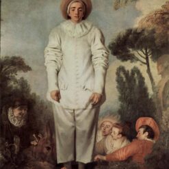 Gilles by Antoine Watteau – Elegant Rococo Painting Reproduction | DaFen Village Studio