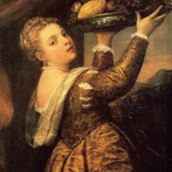Girl with a Basket of Fruits (Lavinia) – Titian, 1555-1558, Late Renaissance Portrait