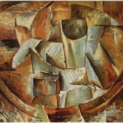 Georges Braque "Glass on a Table" – Cubist Still Life Oil Painting Reproduction for Art Enthusiasts