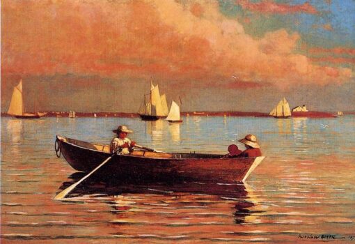 Buy Winslow Homer Realism Landscape: Gloucester Harbor (1873) Oil on Canvas