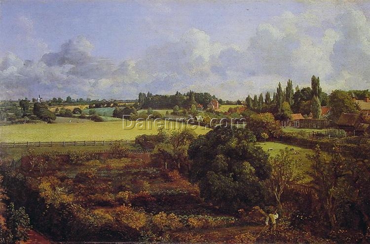 John Constable Golding Constable’s Kitchen Garden – Romantic Oil Landscape Painting (1815)