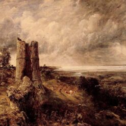 Custom Reproduction of Hadleigh Castle (1829) – Romantic Landscape Wall Art for Classic Interior Decor