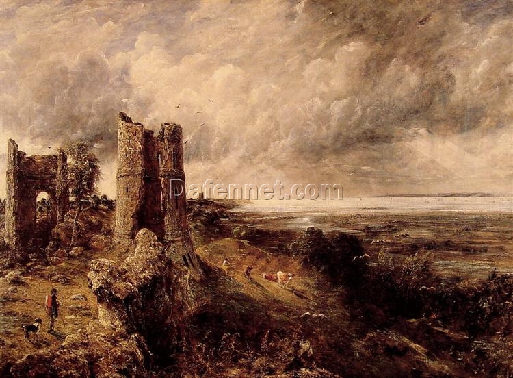 Custom Reproduction of Hadleigh Castle (1829) – Romantic Landscape Wall Art for Classic Interior Decor