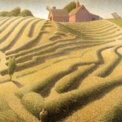 Grant Wood's Haying – 1939 Regionalism Landscape Oil Painting | Custom Handcrafted Reproduction from DaFen Village Studio
