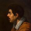Velázquez Portrait Painting Replica – Head of a Man (1616) Baroque Oil on Canvas for Classic Décor and Art Lovers