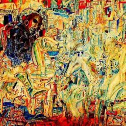 Pavel Filonov – Horsemen (1911) | Custom Analytical Realism Oil Painting on Canvas | DaFen Village Studio