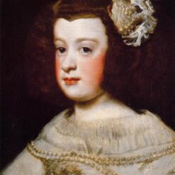 Baroque Masterpiece – Infanta Maria Teresa by Velazquez (1648) | DaFenVillage Studio Oil Painting Reproduction