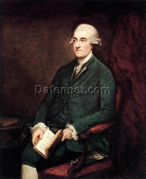 INSPIRED BY Thomas Gainsborough’s “Isaac Henrique Sequeira” – Custom Rococo Portrait Oil Painting | DaFen Village Studio