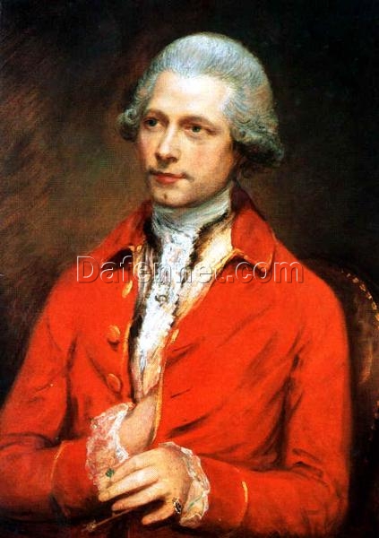 John Joseph Merlin (1782) by Thomas Gainsborough: Classic Rococo Portrait Oil Painting