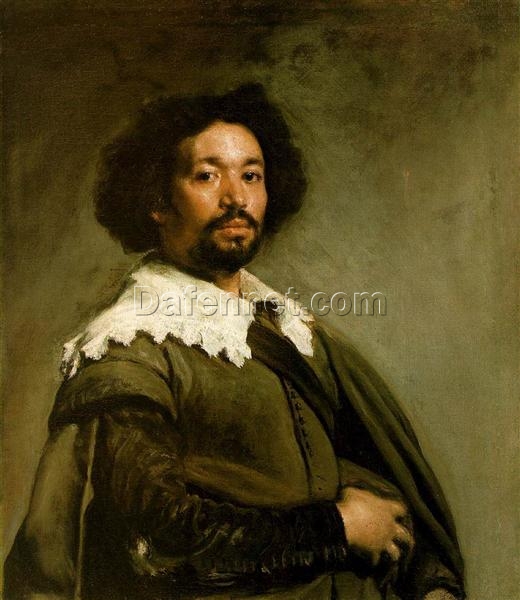 Juan de Pareja by Velazquez – MET Museum Baroque Portrait Reproduction (1650)