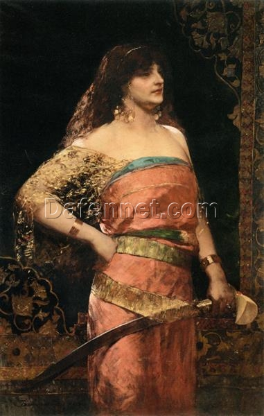 Judith by Benjamin Constant – Hand-Painted Orientalist Religious Masterpiece