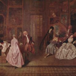 L'Enseigne de Gersaint by Antoine Watteau – Stunning Rococo Genre Painting Reproduction | DaFen Village Studio