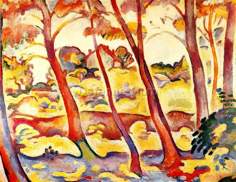 Landscape at La Ciotat (1907) – Georges Braque’s Fauvist Landscape on Panel