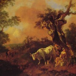 INSPIRED BY Thomas Gainsborough - Romantic English Countryside Oil Painting | Custom Hand-Painted Landscape Wall Art | DaFen Village Studio