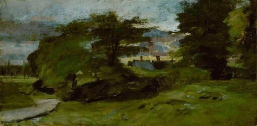 Custom Oil Painting: Landscape with Cottages by John Constable (1810) – English Countryside Art