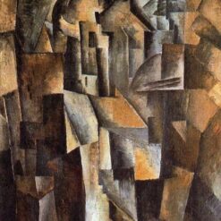 Le Sacre Coeur (1910) by Georges Braque – Cubist Paris Cityscape Oil Painting, Hand-Painted Reproduction