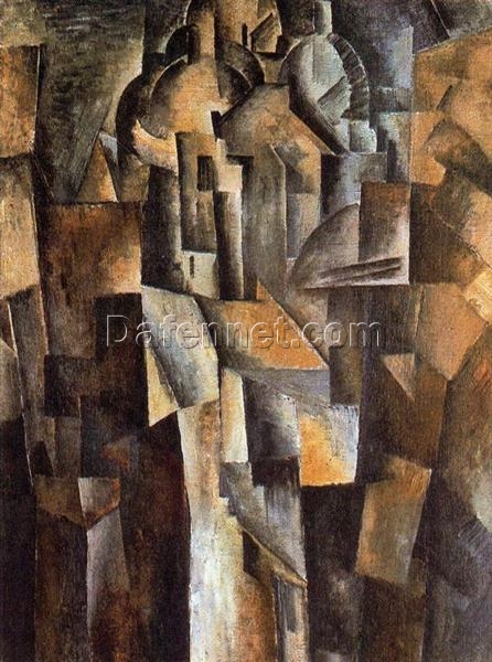 Le Sacre Coeur (1910) by Georges Braque – Cubist Paris Cityscape Oil Painting, Hand-Painted Reproduction