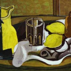 Georges Braque "Lemons" – Cubist and Expressionist Still Life Oil Painting Reproduction