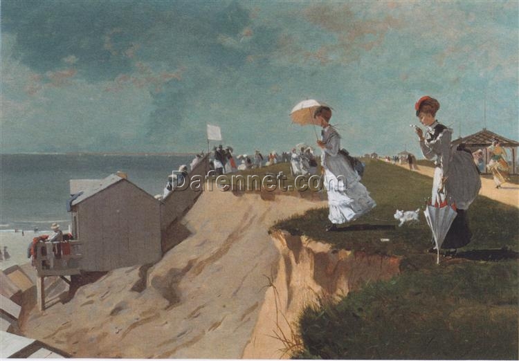 Buy Winslow Homer Realism Genre Painting: On the Beach, Long Branch, New Jersey (1869) Oil on Canvas