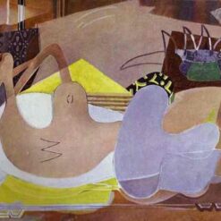 Georges Braque "Lying Nude (The Bather IX)" – Surrealist Nude Oil Painting Reproduction