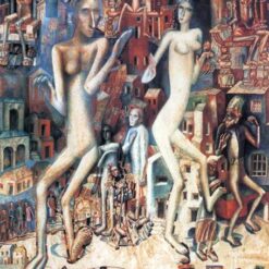 Custom Art Reproduction – ‘Adam and Eve’ by Pavel Filonov (1912–1913) | Religious Russian Painting on Paper or Canvas
