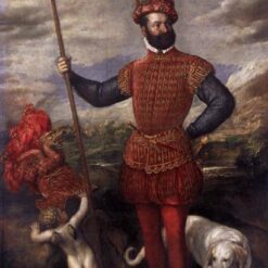 Man in Military Costume by Titian – 1550-1552 Mannerism Portrait Oil Painting