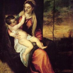 Titian’s Mary with the Christ Child – Mannerist Religious Painting, 1561