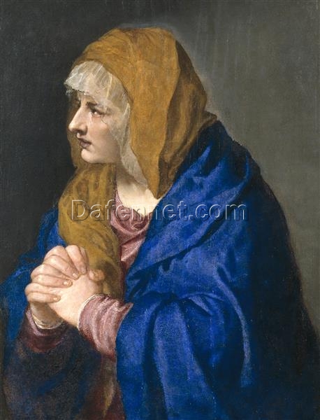 Mater Dolorosa – 1550 Late Renaissance Oil Painting by Titian