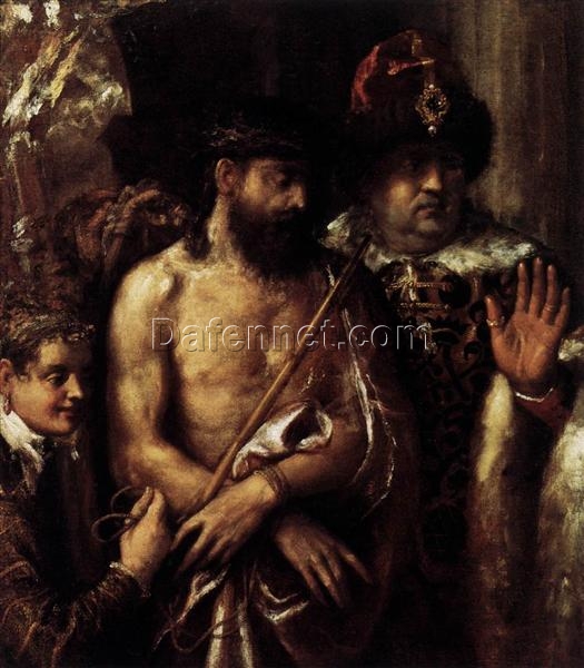 Titian’s Mocking of Christ – Mannerist Religious Painting, Oil on Canvas, c.1570 – 1575