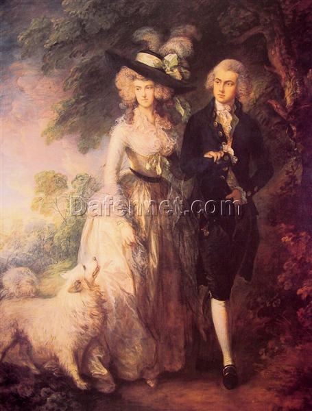Buy Thomas Gainsborough Rococo Portrait: Mr. and Mrs. William Hallett (The Morning Walk, 1785)