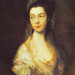 Thomas Gainsborough Portrait of Mrs. Christopher Horton (1766) – Rococo Oil on Canvas