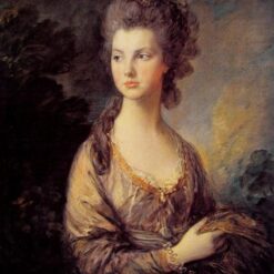 INSPIRED BY Thomas Gainsborough’s "Mrs. Graham" – Custom Rococo Oil Portrait | DaFen Village Studio