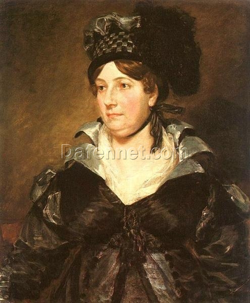 1818 Mrs. James Pulham Sr. by John Constable – Romantic Oil Portrait