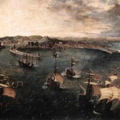 Pieter Bruegel the Elder – Naval Battle in the Gulf of Naples (1560), Northern Renaissance Battle Painting