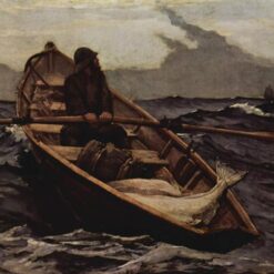 Winslow Homer Realism Genre Painting: The Fog Warning (1885) Oil on Canvas