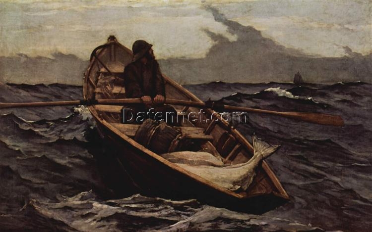 Winslow Homer Realism Genre Painting: The Fog Warning (1885) Oil on Canvas