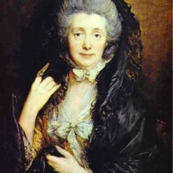 INSPIRED BY Thomas Gainsborough's "Portrait of Margaret Burr" – Custom Rococo Portrait Oil Painting | DaFen Village Studio