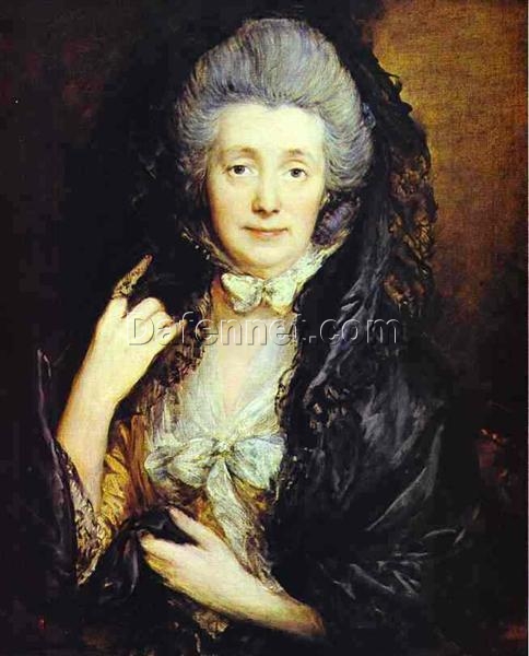 INSPIRED BY Thomas Gainsborough’s “Portrait of Margaret Burr” – Custom Rococo Portrait Oil Painting | DaFen Village Studio