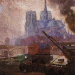 Rivera's Paris Cityscape - 'Notre Dame de Paris' 1909 Reproduction for Sophisticated Home Decor